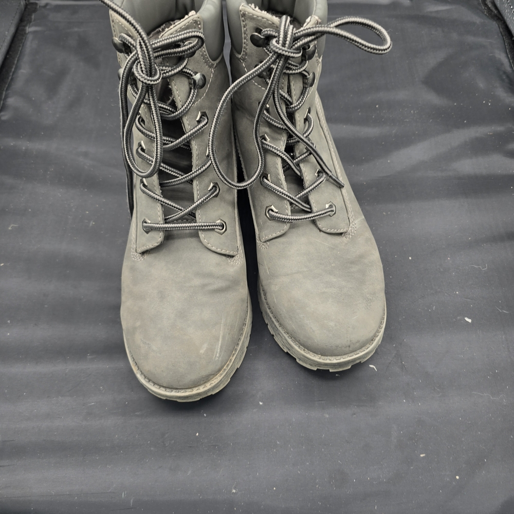 Converse Gray Lace-Up Boots with Rugged Sole